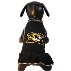 Mizzou Missouri Tigers Pet Dog Premium Cheerleader Dress (8 sizes) - Picture 1 of 2