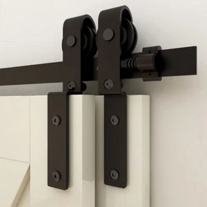 CCJH Bypass Puerta Corredera Hardware Kit para Puertas de Madera Doble Carril Forma de J - Imagen 1 de 9