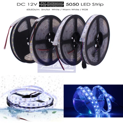   IP67/IP68 Under Water LED Strip. 5050 DC12V 60LED/M Silicon Tube Outdoors 5M - Image 1 of 4