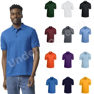 Gildan Jerzees Brand DryBlend Mens Polo Shirt Jersey T-Shirt All Color Work Polo - Picture 1 of 24