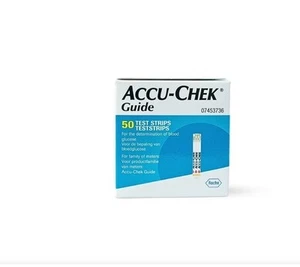 Accu-Chek 50 Test Strips, Blood Glucose, Ships From USA Exp 08/25 F5 - Picture 1 of 2