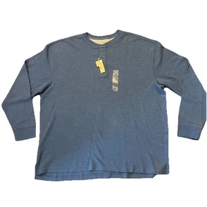 Camisa térmica de brezo Red Head Brand Co nueva con etiquetas talla: 3XL azul Henley manga larga para hombre - Imagen 1 de 11