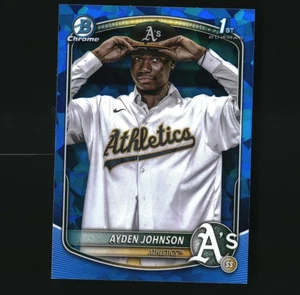 2025 Bowman Chrome Sapphire 1st Ayden Johnson Athletics - Bild 1 von 2