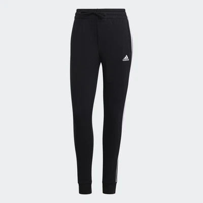 Pantalones de vellón Adidas Essentials 3 bandas para mujer Foto 1 de 3