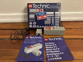 LEGO Technic 8720 9V Motor Set Open Box Complete & WORKING
