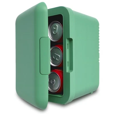 Mini nevera retro de 4L/6 latas, refrigerador pequeño, refrigerador portátil para el cuidado de la piel Foto 1 de 4