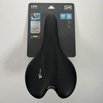 Sillín de Asiento de Bicicleta Selle Royal "LATA" Unisex Gel Ergonómico Hecho en Italia Nuevo Foto 1 de 4