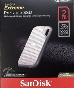 SanDisk Extreme Portable SSD 2TB SDSSDE51-2T00 AW25 - USB‑C FREE FREE SHIPPING - Afbeelding 1 van 4