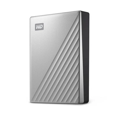 WD My Passport Ultra 5TB USB-C 3.2 Gen 1 External Hard Drive for Mac, Silver - Image 1 of 4