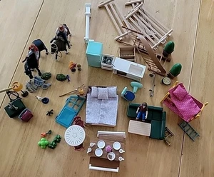 Schleich Lakeside Country House& Stable Furniture,Accessories Huge Lot - Bild 1 von 7