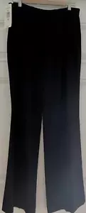 NWT PETER NYGARD CREPE Flat Front STRAIGHT LEG Side zip Blk. Pants Sz 10 - Picture 1 of 6