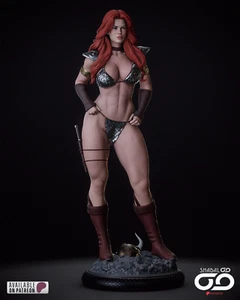Red Sonja Statue 3D Print Unpainted/Unassembled - Picture 1 of 14
