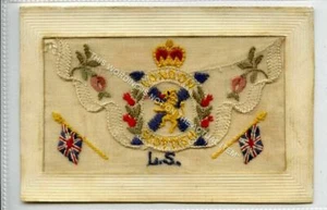(KLh5191-545) Erster Weltkrieg Seide, London Scottish Regiment, c1914-18 gebraucht - Bild 1 von 2