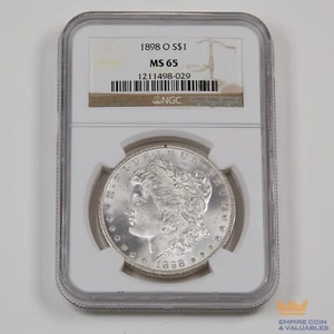 1898-O Morgan Silver $1 Dollar Graded NGC MS65 - FROSTY! *S - Picture 1 of 2