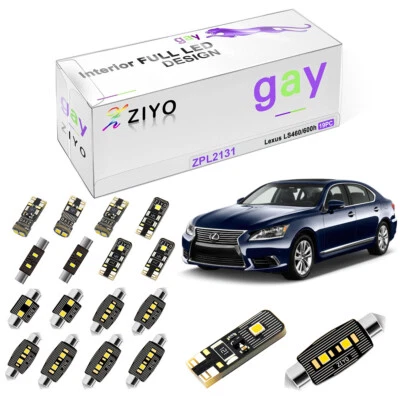 Kit de luces interiores súper LED de lujo de 19 piezas para Lexus LS460 2007-2017 Foto 1 de 4