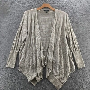 Lane Bryant Open Front Cardigan Sweater Womens 22/24 Beige Cotton Blend Knitted - Picture 1 of 19