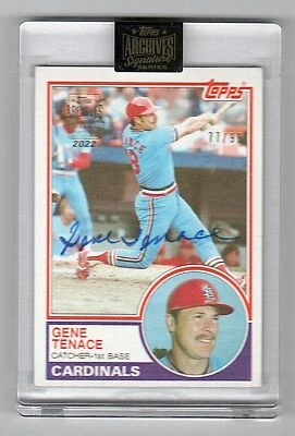2022 Topps Archives Signature Series Gene Tenace Cardinals Auto #77/97 - Image 1 of 2