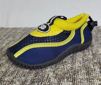 Star Bay Toddler Shoe Size 7 Toddler Yellow and Blue Water Black String Tight - Image 1 of 4