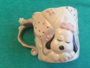 Lennox Snoopy Porzellan Baby Tasse-Woodstock-Mädchen Beagle Belle - Neu mit Etikett - Bild 1 von 5
