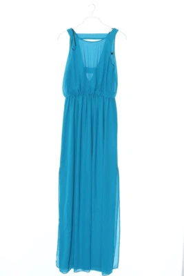ZARA Maxi Dress Chiffon Slit XS teal - Bild 1 von 4