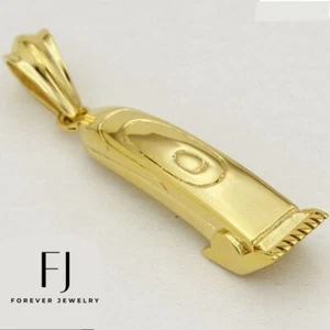 DG Herren Gold Edelstahl 60mm Barber Clipper, Classic, Anhänger*Unisex**Box - Bild 1 von 2