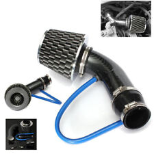 3" Car Carbon Fibre Cold Air Intake Filter Induction Pipe Power Flow Hose System