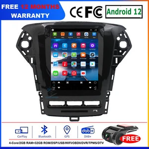 9.7" CarPlay Android Autoradio GPS SatNav BT DAB+ für Ford Mondeo MK4 2011-2013 - Picture 1 of 19