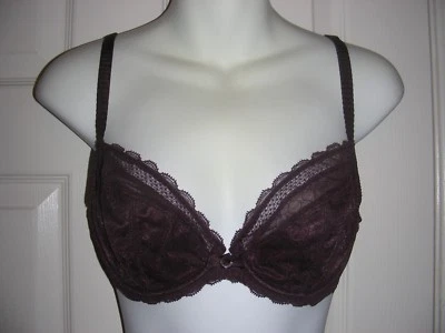 3641 Chantelle  C Chic Sexy 3-Part Plunge Underwire Bra,Brown, 30DD  - Image 1 of 2