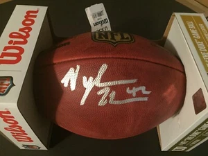 Nyheim Hines Autographed Signed NFL " Duke " Football - PSA - Picture 1 of 7