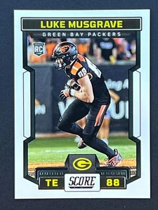 LUKE MUSGRAVE RC 2023 Score Football #340 Green Bay Packers - Picture 1 of 2