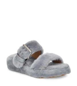 UGG Fuzz Yeah Genuine Shearling Slipper Sandal Size 9 M - Picture 1 of 11