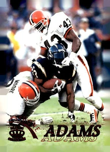 1996 Pacific Gridiron #26 Vashone Adams Red - Picture 1 of 2