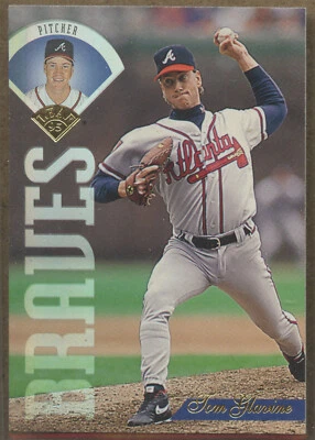 1995 Leaf #250 Tom Glavine Atlanta Braves Hall-of-Fame - Image 1 of 2