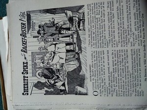 Sa19 Ephemera 1950s short story sheriff spike racket buster Derek knight 