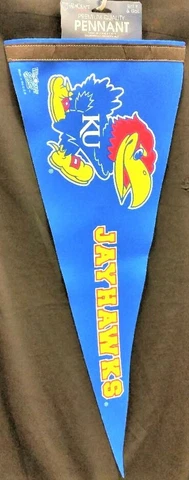 Kansas Jayhawk Premium Felt Pennant Cover