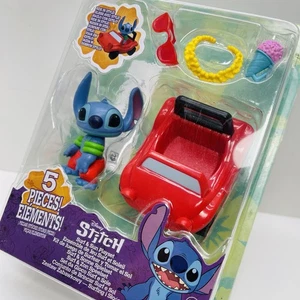 Disney Lilo STITCH Surf & Sun Playset Mini Figure w/ Car Just Play Toys 2023 NEW - Picture 1 of 11