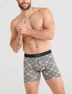 SAXX QUEST QUICK DRY MESH HERREN PERFORMANCE BOXERSHORTS UNTERWÄSCHE #SXBB70F - NEU MIT ETIKETT - Bild 1 von 4