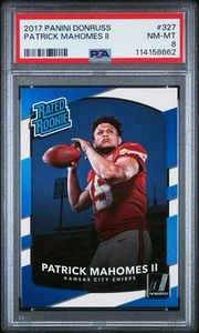 2017 Panini Donruss - Rated Rookie Patrick Mahomes II #327 (RC) PSA 8 - Bild 1 von 1
