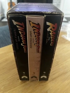 The Adventures of Indiana Jones VHS Box Set - Trilogy Collectors Edition - Picture 1 of 4
