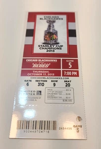 St. Louis Blues NHL Ticket Stub - October 17, 2013 - Hockey Memorabilia - Picture 1 of 13