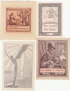 12 Exlibris Bookplate Konvolut Lot Antike Mythologie 2 Akt - Bild 1 von 3