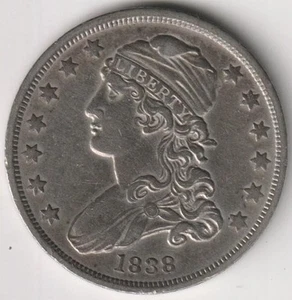 1838 BUST QUARTER AU DETAILS - Picture 1 of 2