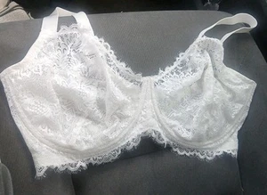 Bügel BH 38H weiß Spitze HSIA Top Zustand  - Bild 1 von 9
