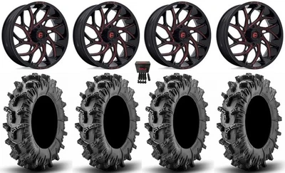 Fuel Runner 22" Wheels Red 42" Terminator Max Tires Polaris RZR XP 1000 / PRO XP - Image 1 of 4