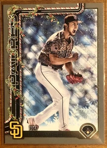 2025 Topps Holiday YU DARVISH Silver Glitter Parallel #H88 Padres - Picture 1 of 2