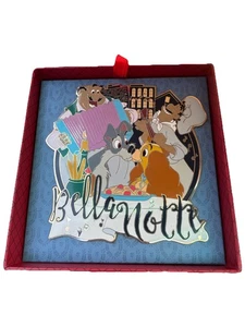 Disney Lady & the Tramp 65th Anniversary Bella Notte Limited ed. LE Jumbo pin - Picture 1 of 3