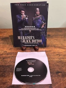 Ma Rainey's Black Bottom  2020 FYC Oscar Full Length Movie DVD Chadwick Boseman - Picture 1 of 5