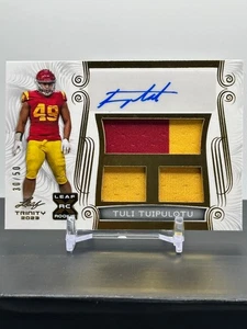 Tuli Tuipulotu 2023 Leaf Trinity Triple Patch Autograph #TATT1 Auto 30/50 - Picture 1 of 6
