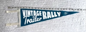 Remolque de camping vintage rally banderín bandera - ¡Perfecto estado! - Imagen 1 de 3