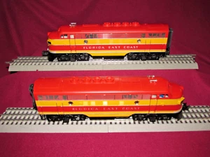 MTH MT-2052LP FLORIDA EAST COAST EMD AA DIESEL ENGINE SET WITH PROTO - Picture 1 of 17